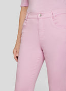 Powder Rose Cropped Jean - Almond Blossom