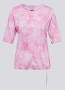 Powder Rose Floral Print T-Shirt - Almond Blossom