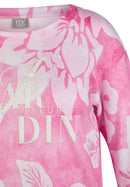 Powder Rose Print T-Shirt - Almond Blossom