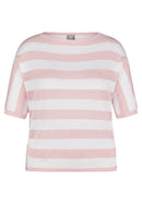 Powder Rose Striped Jumper - Almond Blossom