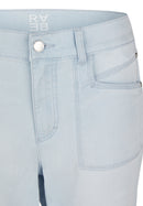 Coral Garden Cropped Jean - Super Bleach