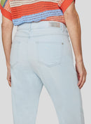 Coral Garden Cropped Jean - Super Bleach