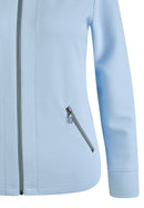 Denim Love Zipped Cardigan - Pastel Blue