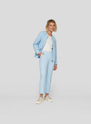 Denim Love Zipped Cardigan - Pastel Blue