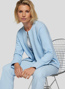 Denim Love Zipped Cardigan - Pastel Blue