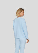 Denim Love Zipped Cardigan - Pastel Blue