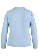 Denim Love Zipped Cardigan - Pastel Blue