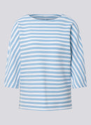Powder Rose Stripe 3/4 Slv T-Shirt - Pastel Blue