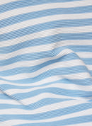 Powder Rose Stripe 3/4 Slv T-Shirt - Pastel Blue