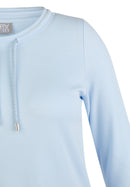 Denim Love Drawstring Neck T-Shirt - Pastel Blue