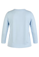 Denim Love Drawstring Neck T-Shirt - Pastel Blue