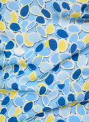 3/4 Sleeve Print Blouse - Azure