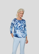 Denim Love Print T-Shirt - Dark Jeans