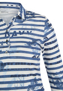 Denim Love Striped Polo Shirt - Dark Jeans