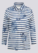 Denim Love Striped Polo Shirt - Dark Jeans