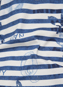 Denim Love Striped Polo Shirt - Dark Jeans