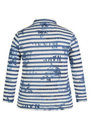 Denim Love Striped Polo Shirt - Dark Jeans