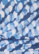 Denim Love All Over Print Blouse - Dark Jeans