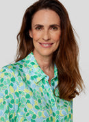 Flow Motion All Over Print Blouse - Emerald