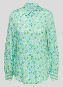 Flow Motion All Over Print Blouse - Emerald