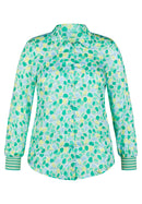 Flow Motion All Over Print Blouse - Emerald