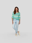 Flow Motion Stripe Jumper - Emerald