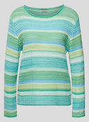 Flow Motion Stripe Jumper - Emerald