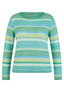 Flow Motion Stripe Jumper - Emerald