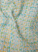 Flow Motion Button Tweed Blazer - Emerald