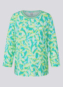 Flow Motion Print T-Shirt - Emerald