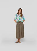 New Tropical Floral Print T-Shirt - Emerald