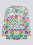 3/4 Sleeve Print Blouse - Eucalyptus