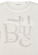 Denim Love Blue Print T-Shirt - Natural