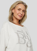Denim Love Blue Print T-Shirt - Natural