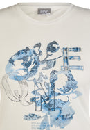 Denim Love Front Print T-Shirt - Natural