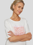 Sunny Side Front Print T-Shirt - Natural