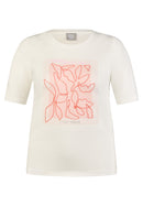Sunny Side Front Print T-Shirt - Natural