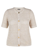 Coral Garden Mesh Cardigan - Ivory