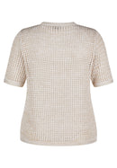 Coral Garden Mesh Cardigan - Ivory