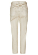 Coral Garden Crop Jeans - Ivory