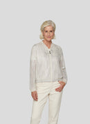 Rabe Coral Garden Zipped Sweatshirt - Ivory