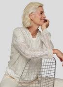 Rabe Coral Garden Zipped Sweatshirt - Ivory