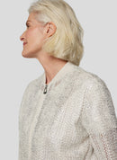 Rabe Coral Garden Zipped Sweatshirt - Ivory