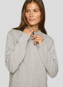 Purple Clouds Cardigan - Silver