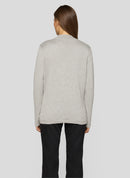 Purple Clouds Cardigan - Silver