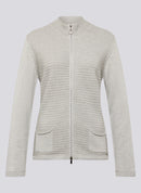Purple Clouds Cardigan - Silver