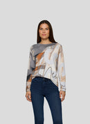 Cozy & Cool Print Jumper - Silver