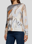 Cozy & Cool Print Jumper - Silver