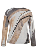 Cozy & Cool Print Jumper - Silver