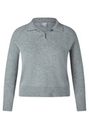 Cozy & Cool Collar Jumper - Silver